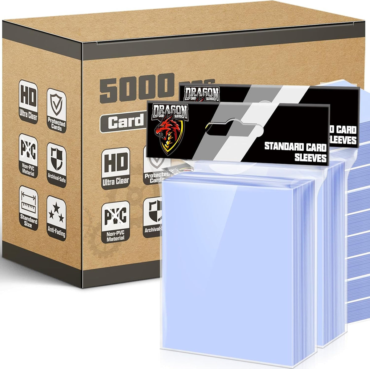 100ct Clear Soft Penny Sleeves for Trading Cards