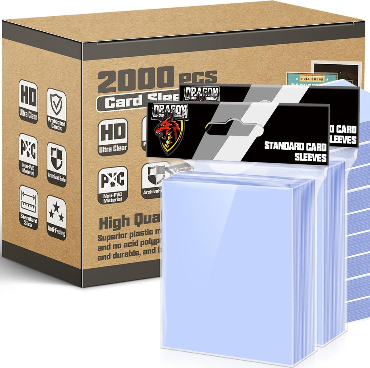 100ct Clear Soft Penny Sleeves for Trading Cards